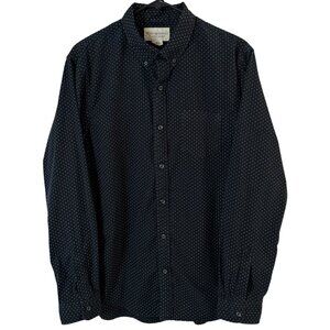 Ralph Lauren Denim & Supply Polka Dot Button-Down Dress Shirt Black Men's Large